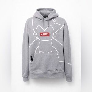 South Pole Light Gray Astro Graphic Hoodie